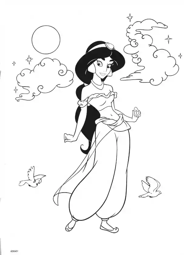 Jamine Coloring Page
