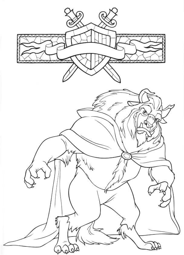 The Beast Coloring Page