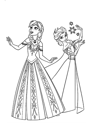 Elsa and Anna Dancing