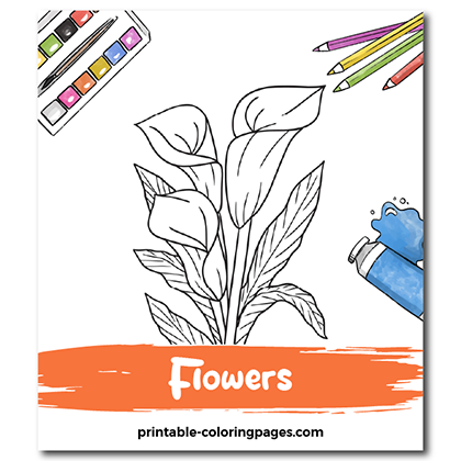 Flowers Coloring Page