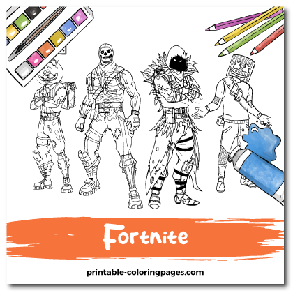 Fortnite Coloring Pages