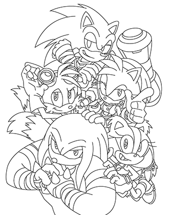 Full Crew Coloring Page