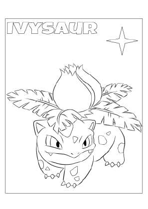 Ivysaur Coloring Page