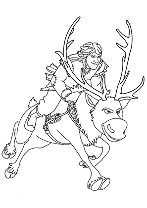 Kristoff Riding Sven