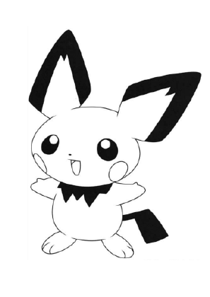 Pichu Coloring Sheet