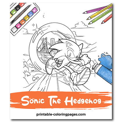 Sonic The Hedgehog Coloring Pages