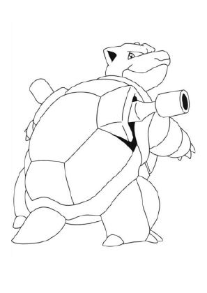 Blastoise Coloring Page