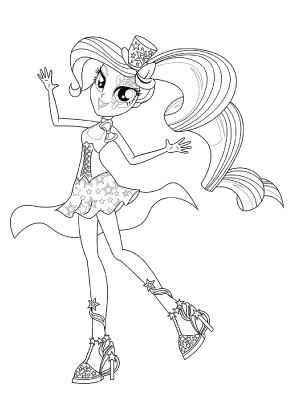 Equestria Girls Twilight Sparkle Coloring Page