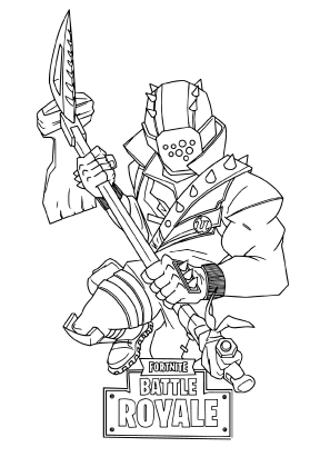 Fortnite Rust Coloring Page