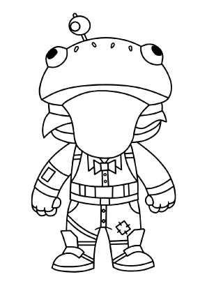 Fortnite Chibi Beef Boss Coloring Page