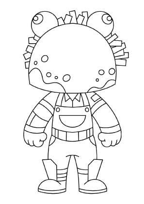 Fortnite Chibi Guaco Coloring Page