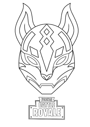 Fortnite Drift Mask Coloring Page