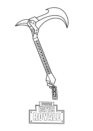 Fortnite Drift Pickaxe Coloring Page