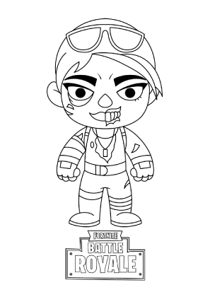 Fortnite Halloween Coloring Page 