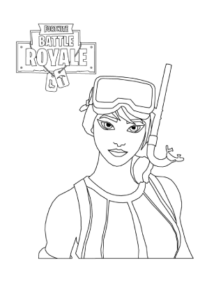 Fortnite Headhunter Coloring Page