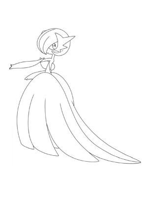 Gardevoir Coloring Page