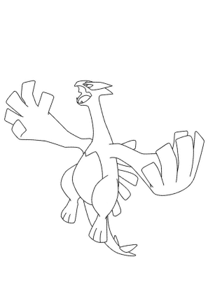 Lugia Coloring Page