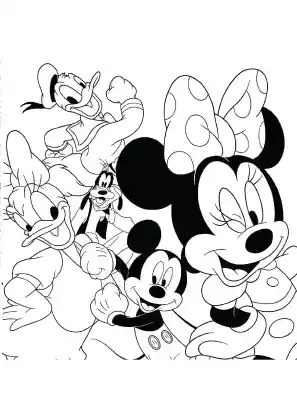 Mickey Clubhose Coloring Page