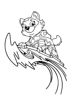 Mighty Pups Everest Coloring Page
