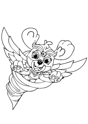 Mighty Pups Skye Coloring Page