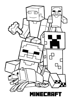 Minecraft Coloring Book