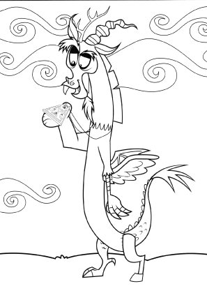 My Little Pony Discord Coloring Page