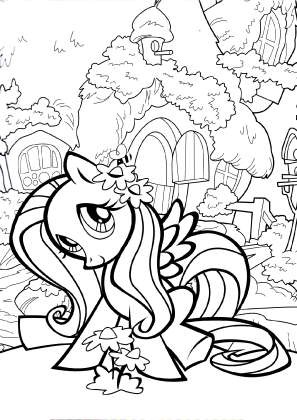 My Little Pony Fluttershy Coloring Page