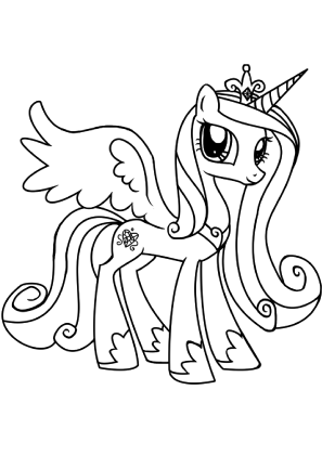 My Little Pony Princess Cadance Coloring Page