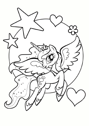 My Little Pony Princess Luna Coloring Page