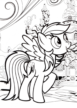 My Little Pony Rainbow Dash Coloring Page
