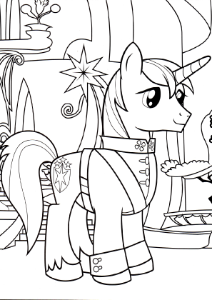 My Little Pony Shining Amor Coloring Page