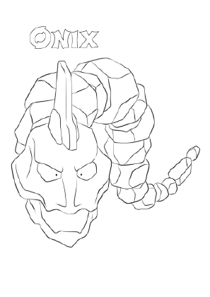 Onix Coloring Sheet