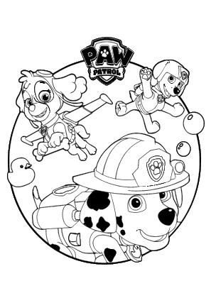 Paw Patrol Coloring Page