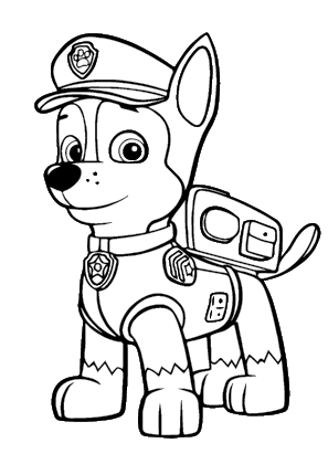Police Chase Coloring Page