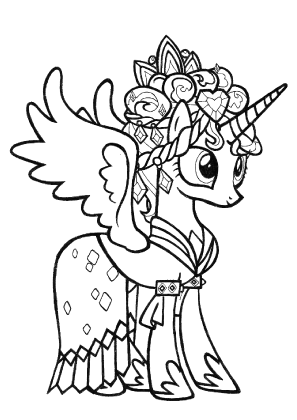 Princess Cadance Coloring Page