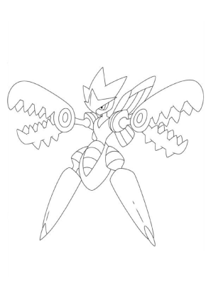 Scizor Coloring Page