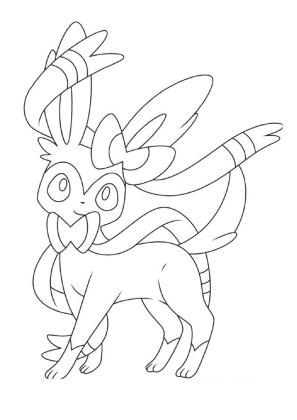 Sylveon Coloring Page