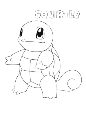 Squirtle Coloring Page