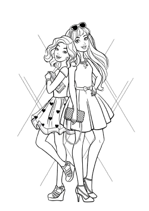 Teen Barbie Coloring Page